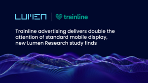 Trainline advertising delivers double the attention of standard mobile display, new Lumen Research study finds
